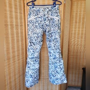Obermeyer Teen Blue & White Printed Ski Pants